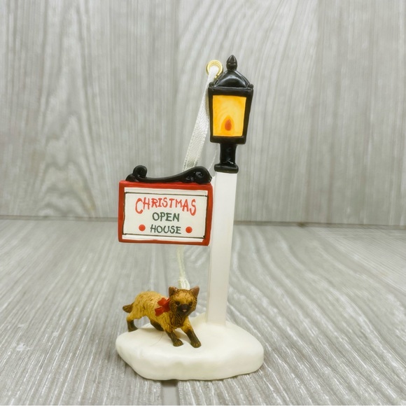 Victorian Christmas Memories Boy on Sled, Snowman, Lamppost Hallmark Ornament 01 - Picture 13 of 15